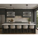 Chimes WiZ LED 33.75 inch Black and Satin Nickel Single Pendant Ceiling Light