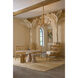 Samsara 6 Light 31.5 inch Natural/Saddle Tan Chandelier Ceiling Light, Small