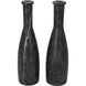 Moris 13 X 3.5 inch Decorative Candle Holder in Black, Set of 2