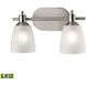 Jackson LED 14 inch Brushed Nickel Vanity Light Wall Light