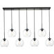 Baxter 7 Light 54 inch Black Pendant Ceiling Light
