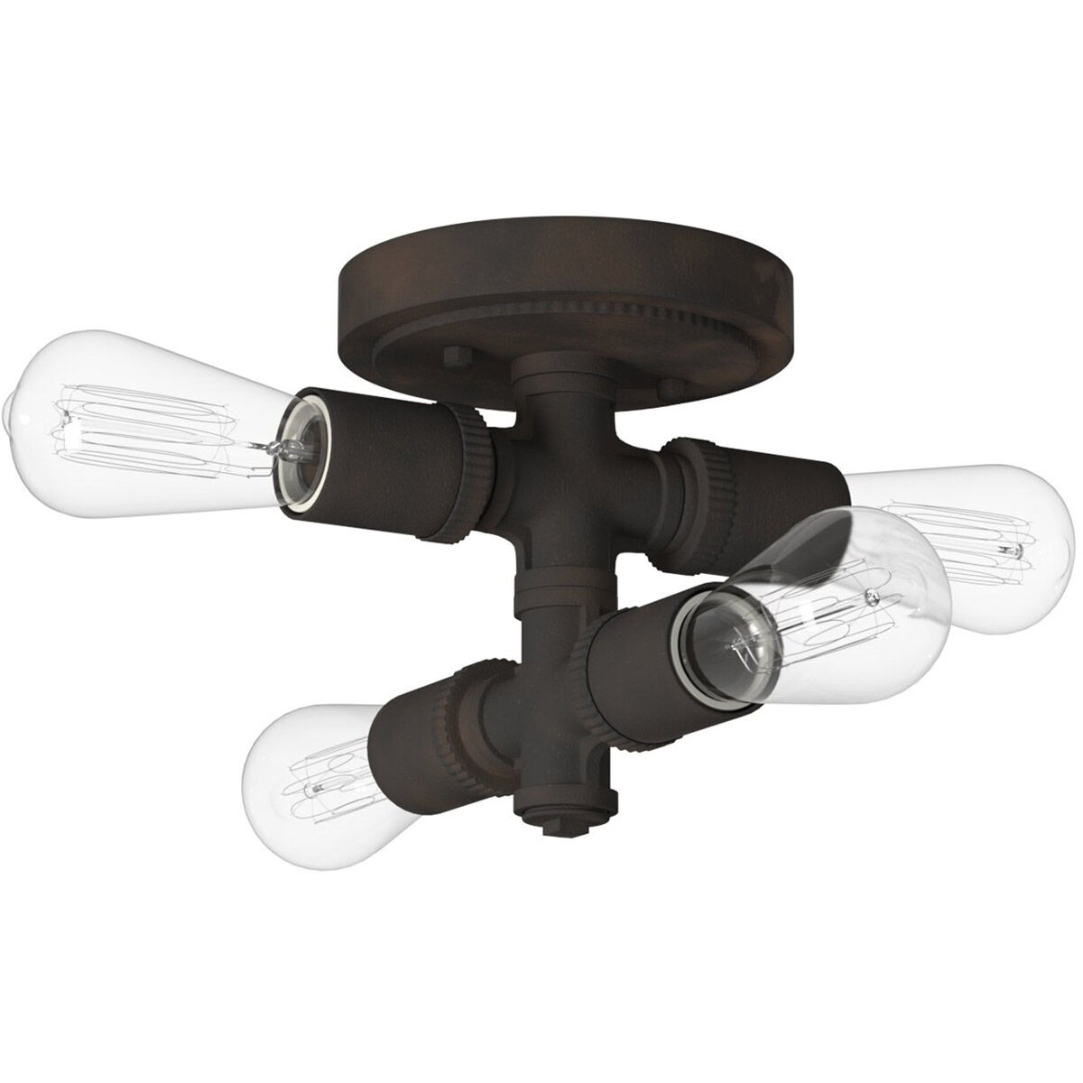 Wymer 4 Light 6.26 inch Zinc Flush Mount Ceiling Light