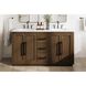 Chase 60 X 34 inch Hazel Oak Bathroom Vanity Cabinet