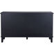 Hollywood 60 inch Semi Gloss Black Lacquer and Clear Sideboard