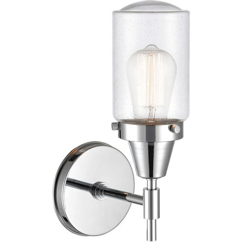 Caden 1 Light 5 inch Polished Chrome Sconce Wall Light in Seedy Glass