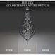 Forever Eternity LED 22 inch Black Pendant Ceiling Light in Clear Radiance Crystal and Gold Pearl