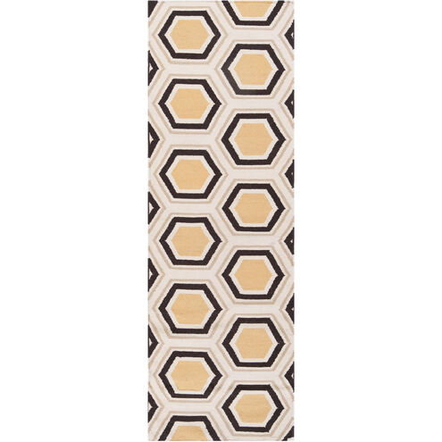 Fallon 96 X 30 inch Camel, Dark Brown, Beige Rug
