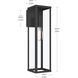 Ryle 1 Light 20 inch Matte Black Outdoor Wall Lantern