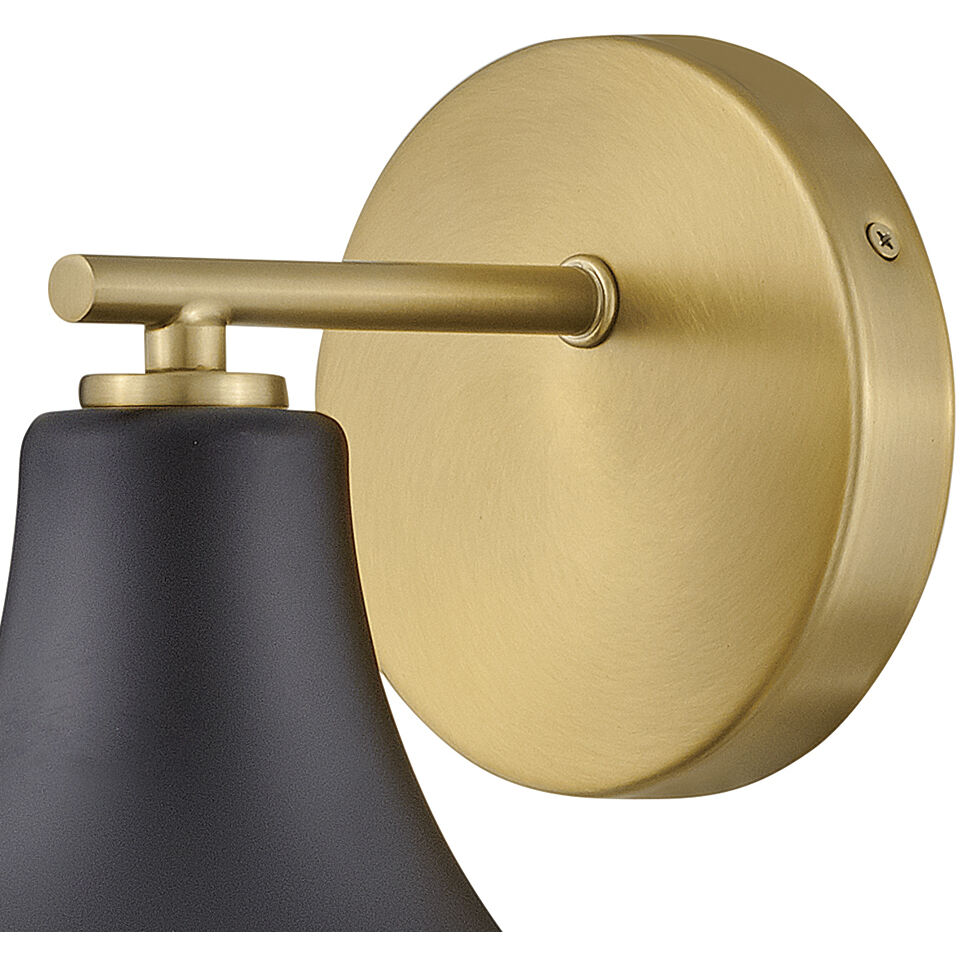 Haddie LED 7.25 inch Black Bath Light Wall Light