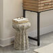Oyster 18 X 13 inch Cream Side Table