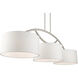 Meridian 3 Light 51 inch Brushed Nickel Linear Chandelier Ceiling Light