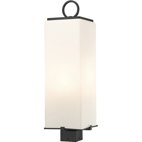 Sana 3 Light 26.25 inch Black Outdoor Post Mount Fixture