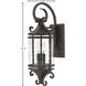 Casa Outdoor Wall Mount Lantern, Medium