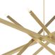 Viper 12 Light 41 inch Natural Brass Chandelier Ceiling Light