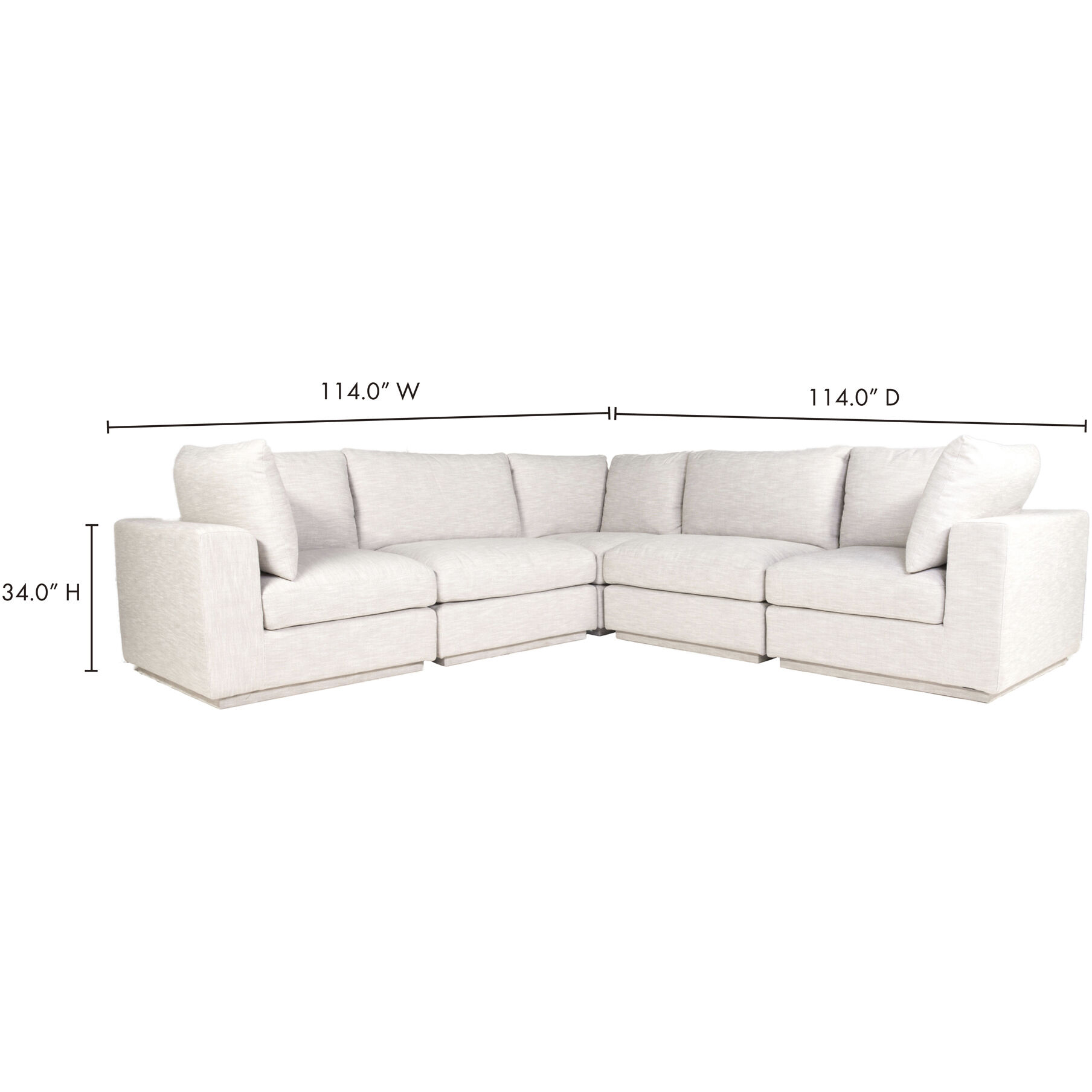 Justin Grey Classic L Modular Sectional