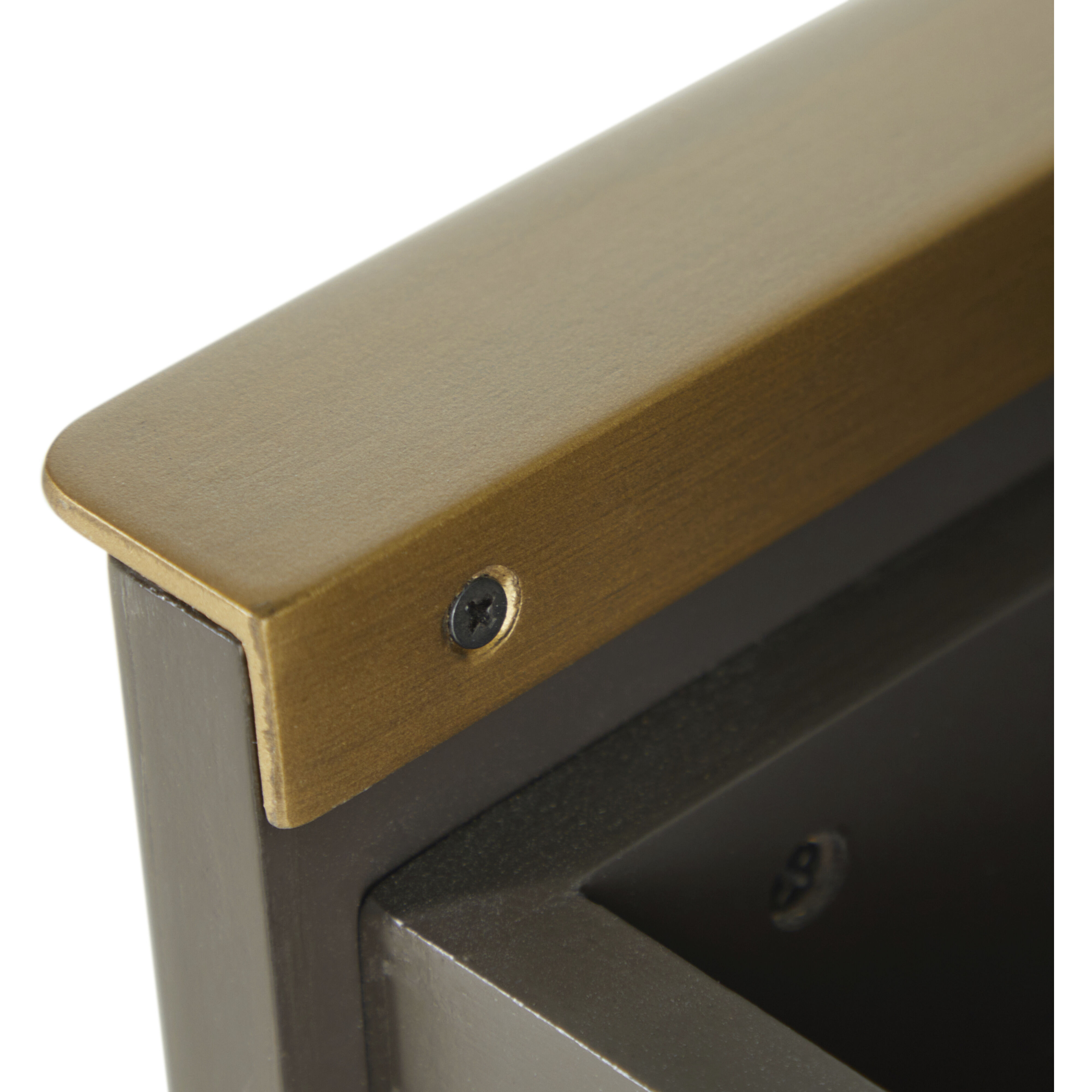 Riggs 38 X 32.75 inch Stained Gold and Sesame Black Nightstand