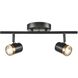 Oeil De Base 2 Light Ebony and Multiple Finishes Track Lighting Ceiling Light