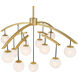 Curven 13 Light 42 inch Legacy Brass Chandelier Ceiling Light