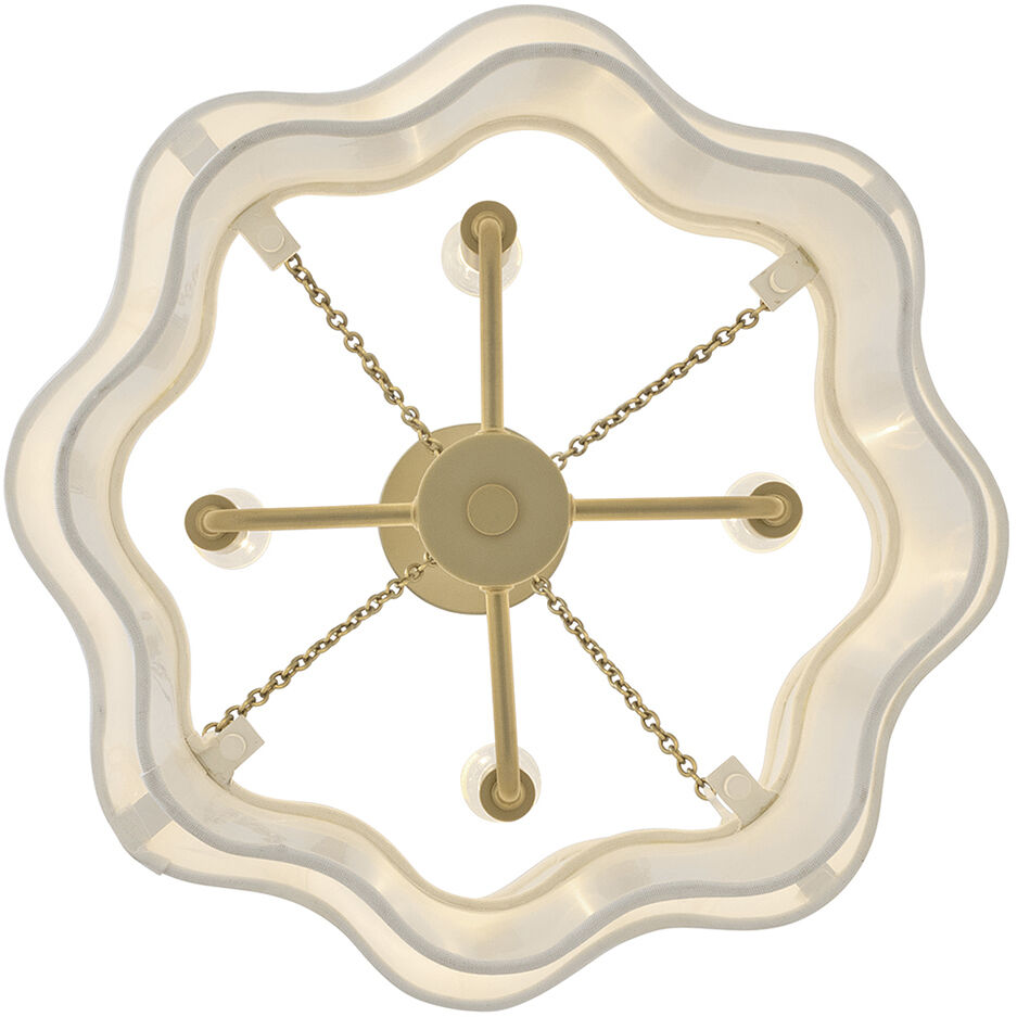 Gwen 4 Light 16 inch Lacquered Brass Pendant Ceiling Light