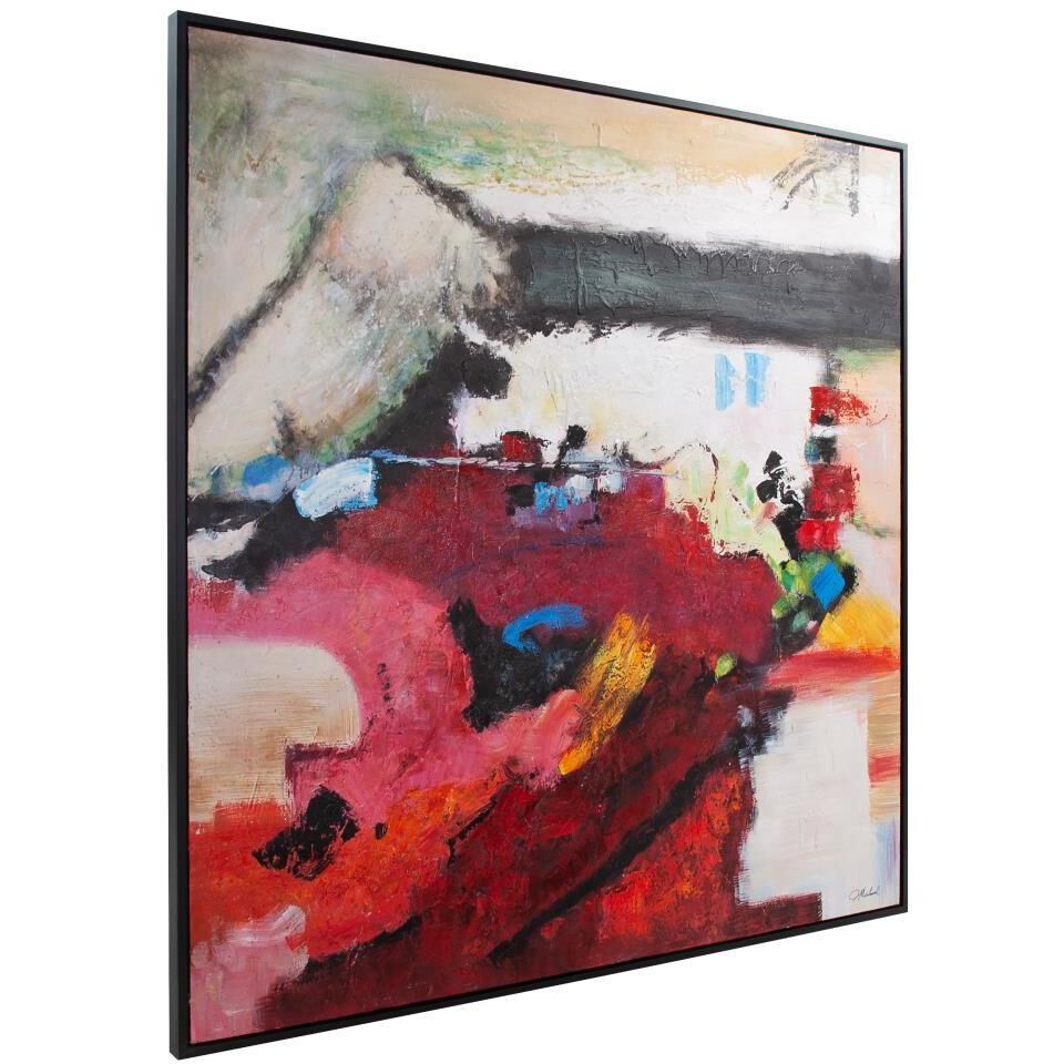 Summer Garden 61.75 X 61.75 inch Hand Painted Canvas