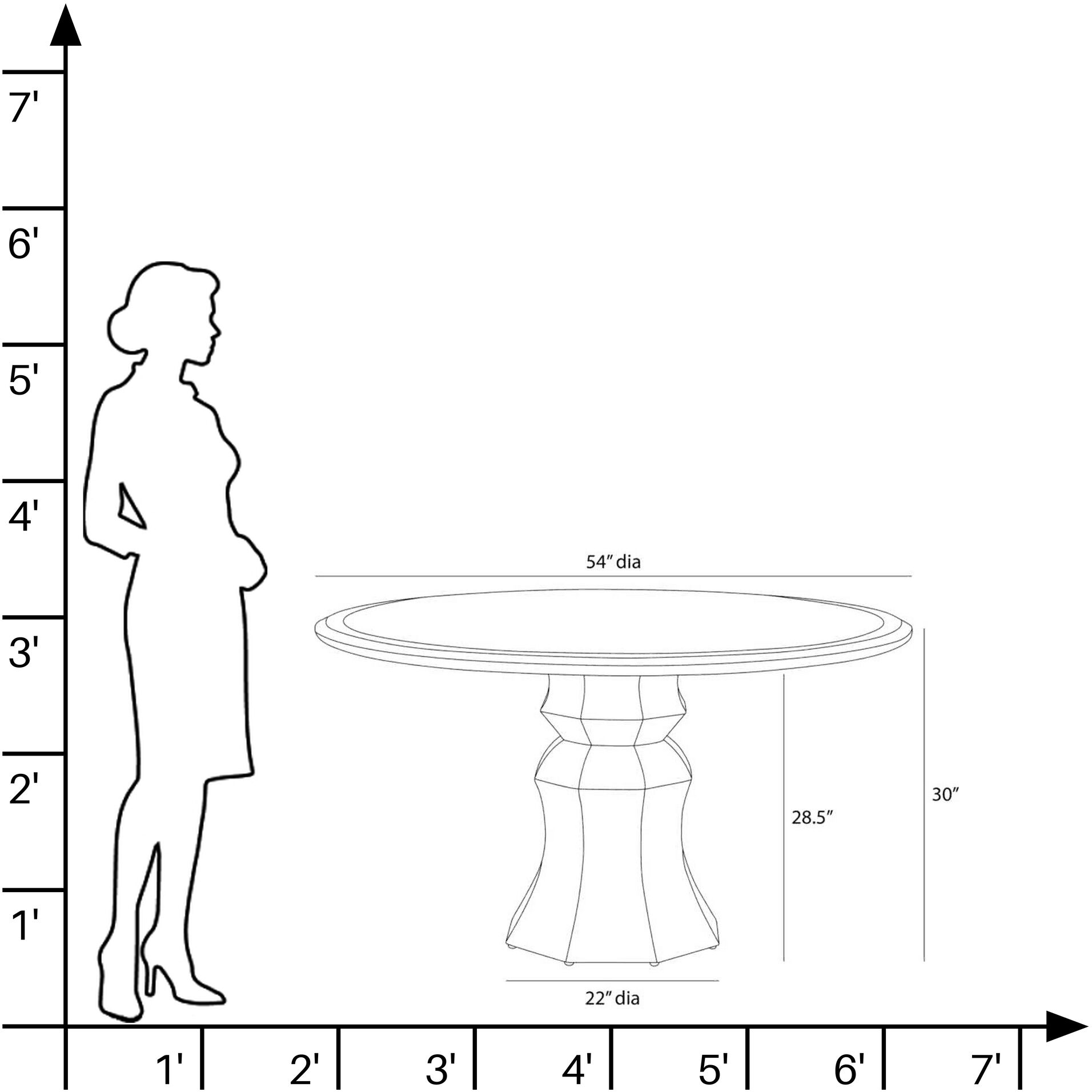 Kinsley 54 inch Light Beige Burl and Light Beige Dining Table