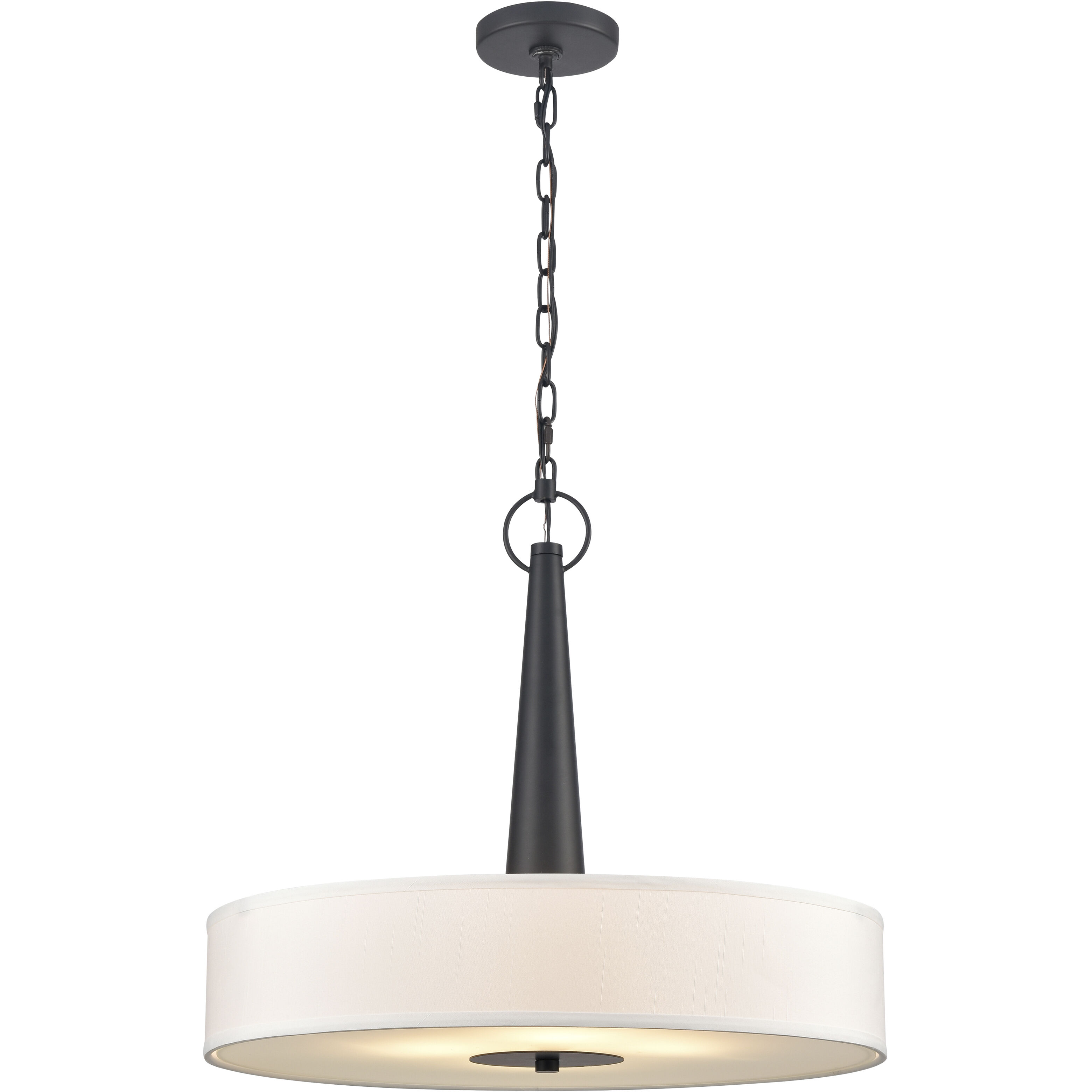 Leo 4 Light 22 inch Matte Black Pendant Ceiling Light