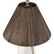Kirkover 26 inch 9 watt White Glazed with Brown Table Lamp Portable Light