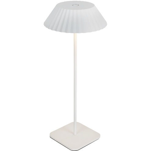 Pela 14.13 inch 3 watt White Table Lamp Portable Light