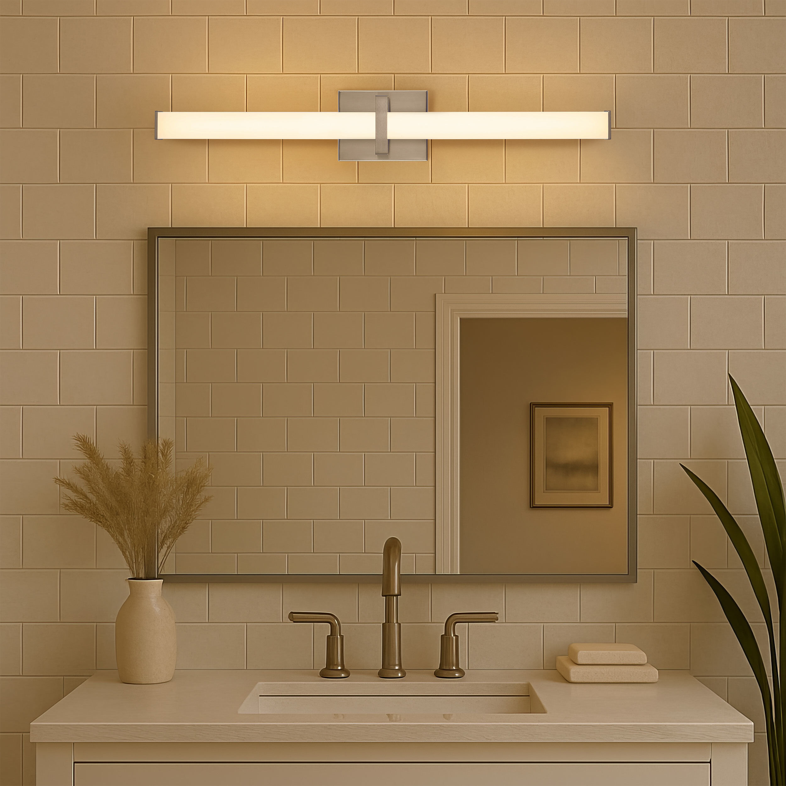 Elon Vanity Wall Light in Chrome