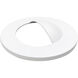 M2 Matte Powder White Round Wall Wash Trim Ring
