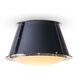French Maid 1 Light 13 inch Blue and Polished Nickel Flush Mount Ceiling Light