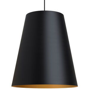 Sean Lavin Gunnar 1 Light 23.6 inch Black/Satin Gold Pendant Ceiling Light in Incandescent