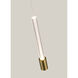 Fluorescence LED 4.7 inch Antique Brass Pendant Ceiling Light