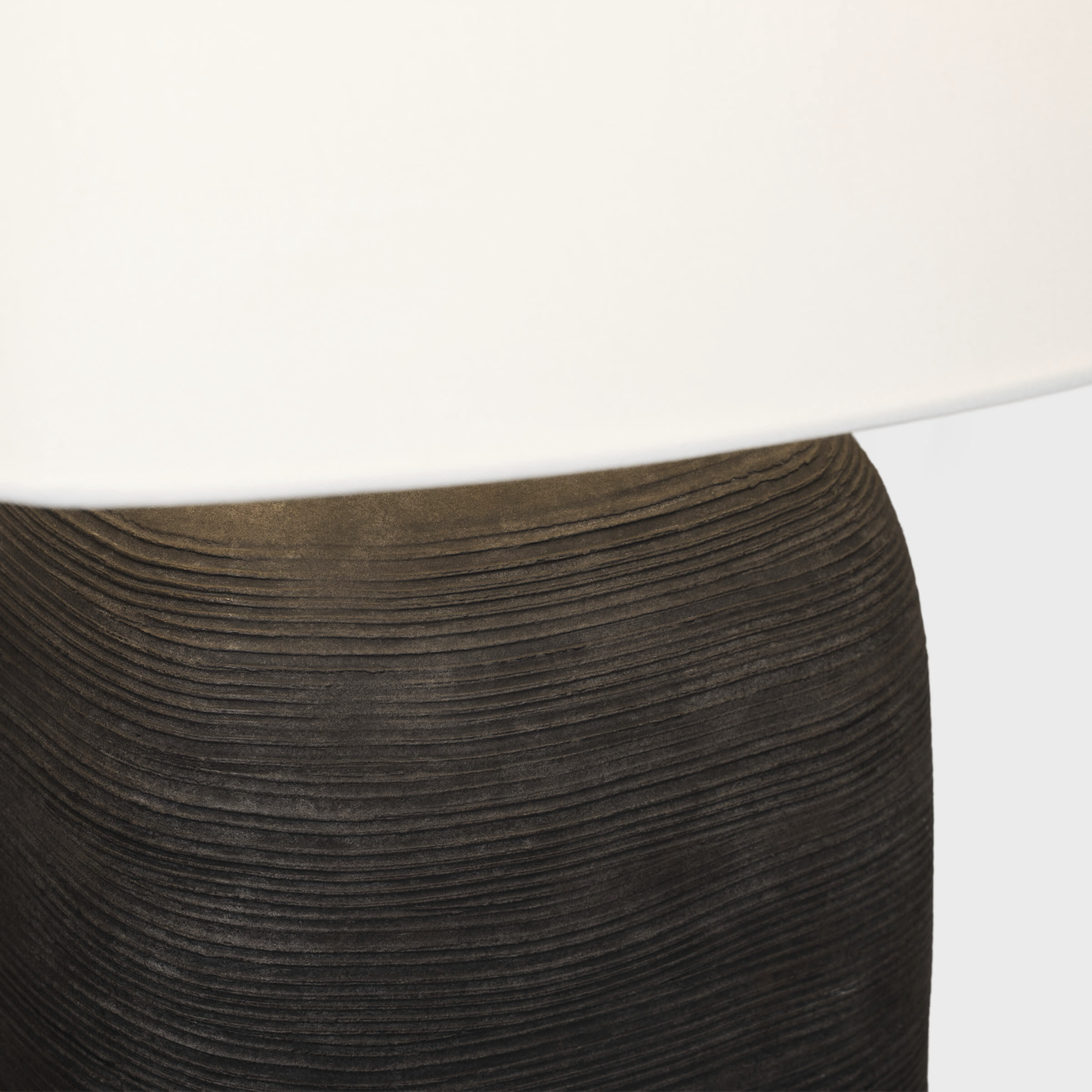 Chapman & Myers Pemba 31.5 inch 15.00 watt Chimney Black Combed Table Lamp Portable Light, Large