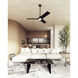 Owens 56 inch Matte Black Ceiling Fan