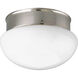 Fitter LED LED 7.5 inch Brushed Nickel Flush Mount Ceiling Light in LED Lamping, Progress LED