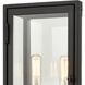 Foundation 2 Light 13 inch Matte Black with Aged Brass Outdoor Wall Sconce