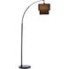 Gala 66 inch 150.00 watt Matte Black Arc Lamp Portable Light