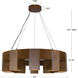 Bosco 34.88 inch Walnut Chandelier Ceiling Light