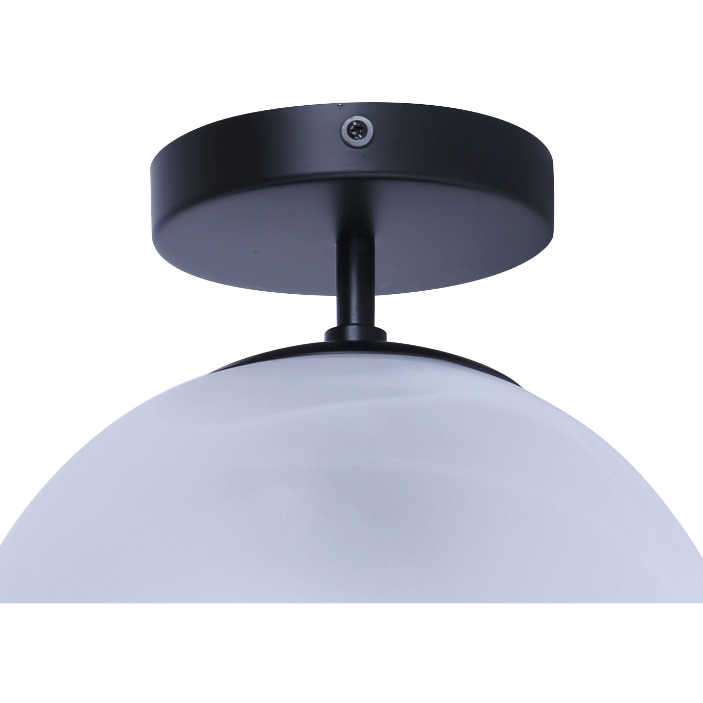 Mackenna 1 Light 9.75 inch Black Semi-Flush Mount Ceiling Light