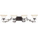 Elegante 4 Light 39 inch Oil Rubbed Bronze Bath Light Wall Light