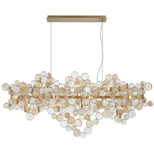 Trento Linear Chandelier Ceiling Light in Gold