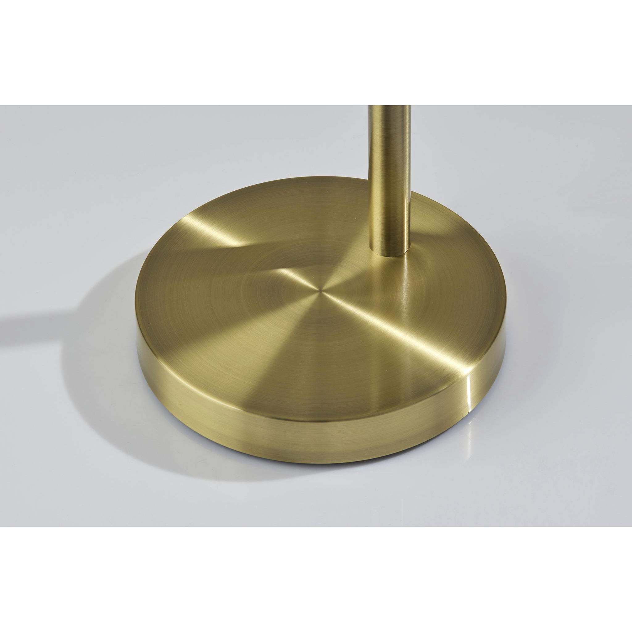 Delaney 76 inch 150.00 watt Antique Brass Arc Floor Lamp Portable Light