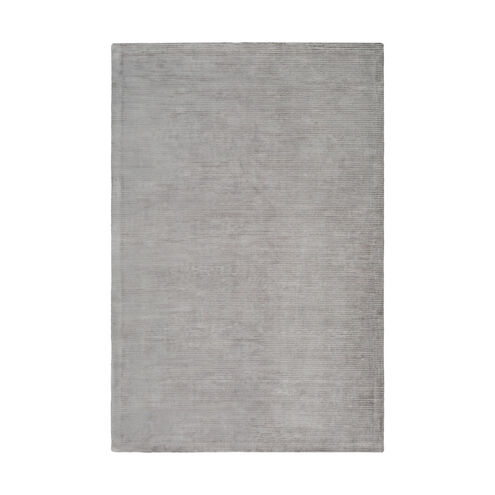 Kuria 90 X 60 inch Medium Gray Rugs, Tencel and Cotton