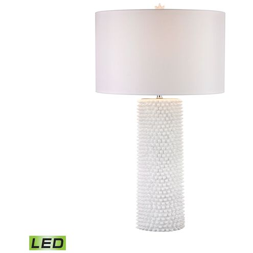 Punk 30 inch 9.50 watt White Table Lamp Portable Light in LED, 3-Way