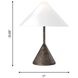 Kelly by Kelly Wearstler Brachion 20.88 inch 60 watt Rustic Bronze Table Lamp Portable Light