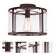 Bryant 1 Light 11.75 inch Oil Rubbed Bronze Semi-Flush Mount Ceiling Light
