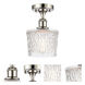 Ballston Niagra LED 6.5 inch Polished Nickel Semi-Flush Mount Ceiling Light, Ballston