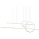 Chute Calypso LED 11.88 inch White Multi-Pendant Ceiling Light