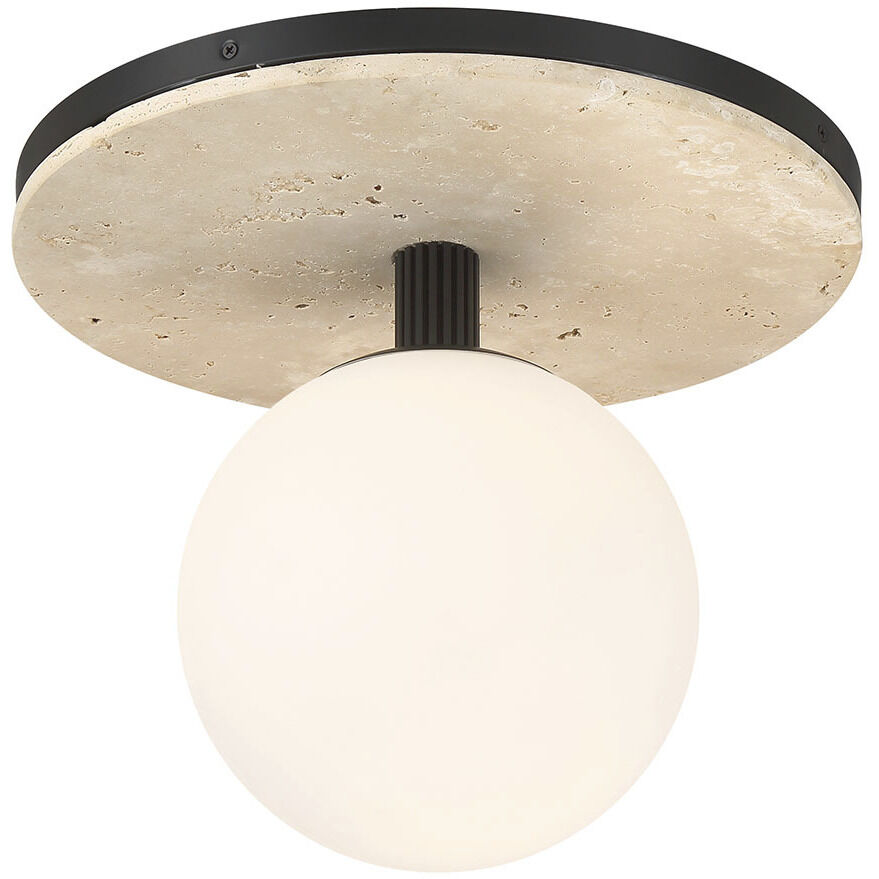 Carnagie LED 15 inch Matte Black Flush Mount Ceiling Light